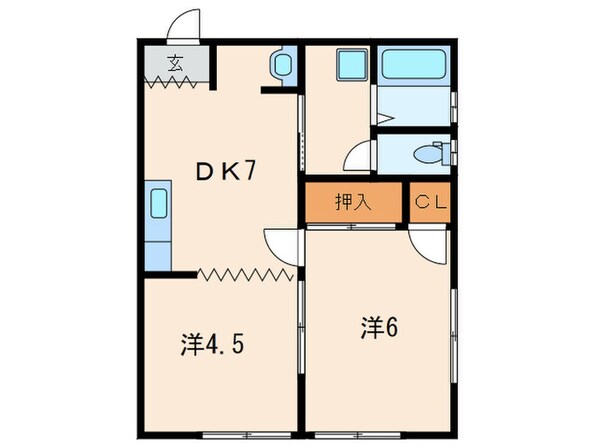 川本アパ－トの物件間取画像